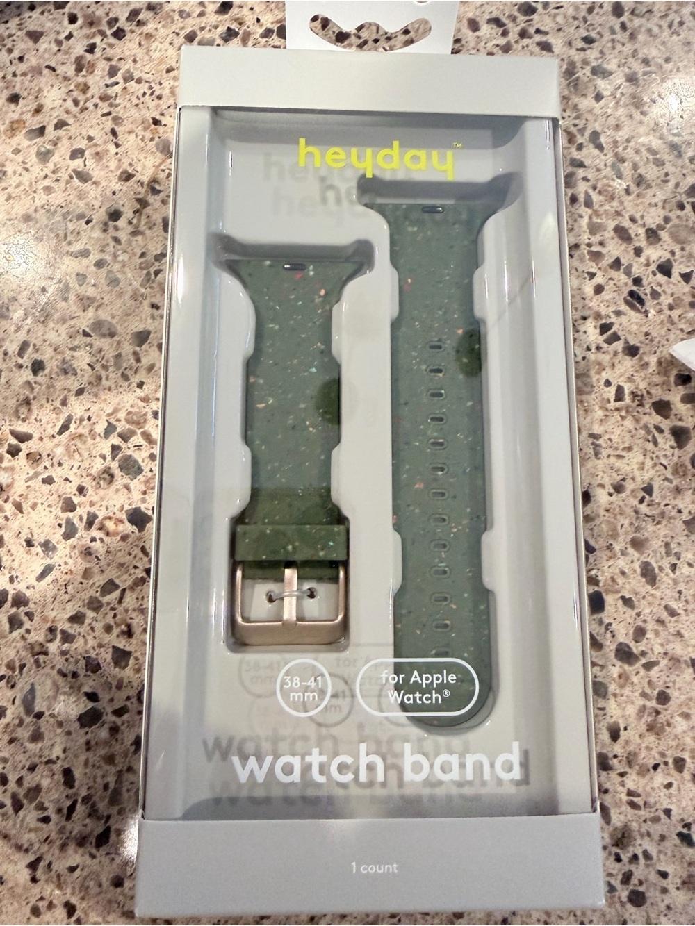 heyday Green Speckled Apple Watch Band (38-41mm) New!